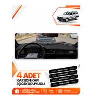 RENAULT 12 TOROS KAPAKSIZ (1969-2000) Uyumlu Ön Torpido Koruma Kılıfı Halısı - Siyah