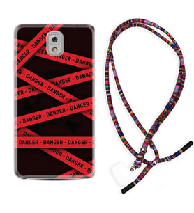 Samsung Note 3 4 5 8 9 20 Ultra 10 Lite Kılıf Boyun Asklı Rasta Silikon Danger 1372