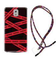 Samsung Note 3 4 5 8 9 20 Ultra 10 Lite Kılıf Boyun Asklı Rasta Silikon Danger 1372