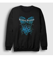 Presmono Unisex Siyah Eagle Breaking Benjamin Sweatshirt 378887tt