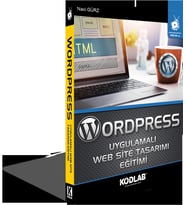 KODLAB YAYIN WORDPRESS UYGULAMALI WEB SİTE TASARIMI EĞİTİMİ (Siyah - Beyaz)