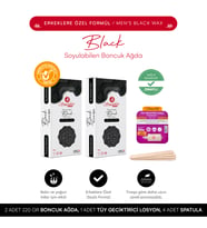 Smoothly Erkek Ağdası, Berber Ağdası Soyulabilir Boncuk Ağda Granür Ağda 220 g x 2 paket seti