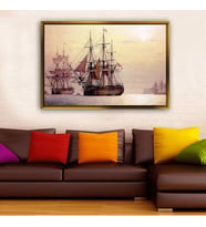 Altın Çerçeveli dekoratif tablo l1323 (Gold)