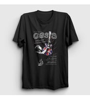 Presmono Unisex Siyah Guitar Oasis T-Shirt 100110tt