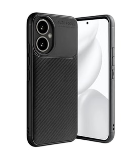 Coverzone Honor 400 ile Uyumlu Silikon K?l?f TPU Negro Silikon Ultra Slim Fit K?l?f ?le Uyumlu Karbon Delux k?l?f (Siyah)