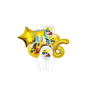 Iş Makina Fiğürlü 6 Yaş Balon Seti