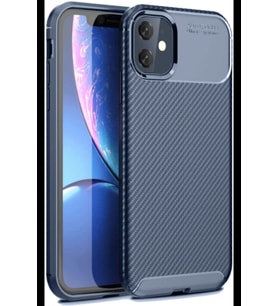 Pilelistore   iPhone 11 Kılıf Auto Focus Karbon Kapak - Lacivert