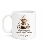 Kişiye Özel Kahve Demleme Temalı Kupa Bardak İsimli Hediye Barista Mug