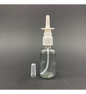 20ml şeffaf şişe, Burun spreyi, 24 adet Nazal Spreyli, Ecza şişesi, İlaç Şişesi (Standart)