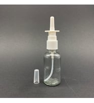 20ml şeffaf şişe, Burun spreyi, 24 adet Nazal Spreyli, Ecza şişesi, İlaç Şişesi (Standart)