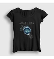 Presmono Kadın Siyah Weather Systems Anathema T-Shirt 389502tt