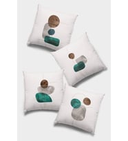 Zümrüt Modern Çift Taraflı 4'lü Set Kırlent Kılıfı 4KR027