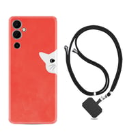 Tecno Pova Neo 2 Kılıf Silikon Boyun Askılı İpli Desenli Silikon Kedoş 1735