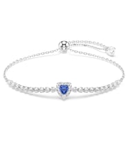 Monemel Swarovski Mavi Kalp Taşlı Bileklik (Altın Kaplama)