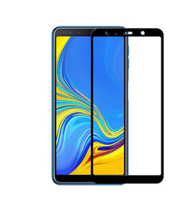 Samsung Galaxy A9 2018 Temperli Cam Full Ekran Koruyucu (Siyah)