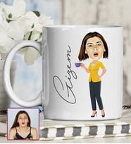 Kişiye Özel Karikatür Tasarım Kupa Bardak 95798