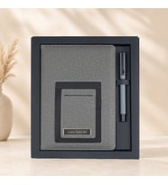 Kutulu Defter Ajanda Kalem Seti - Özel İsim Baskılı
