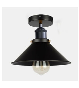 RİOLİGHT METAL SİYAH  PLOFONYER SARKIT ŞAPKA ÇAPI:22CM