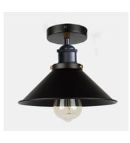 RİOLİGHT METAL SİYAH  PLOFONYER SARKIT ŞAPKA ÇAPI:22CM