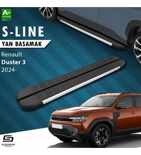 S-Dizayn Renault Duster 3 S-Line Aluminyum Yan Basamak 183 Cm 2024 Üzeri A+ Kalite