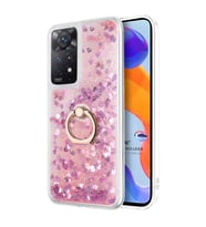 Microsonic Xiaomi Redmi Note 12 Pro 4G Kılıf Glitter Liquid Holder Pembe (Pembe)