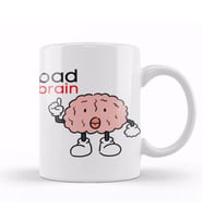 Funny Bad Brain Kupa Bardak Porselen