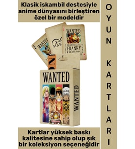 #Oyun Premium Kalite Kolay Yıpranmaz Suya Yırtılmaya Dayanıklı Koleksiyon Nostaljik One Piece Wanted