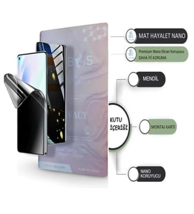 Oppo FİND X8 S PLUS NANO Ekran Koruyucu ULTRA İnce Esnek - Mat Hayalet - Umbos