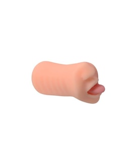 3 Boyutlu Suni Oral Mastürbatör - Pink Tongue