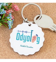 İsme Özel Odyolog Papatya Anahtarlık