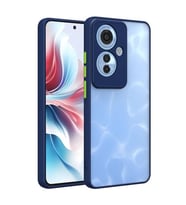 Coverzone Oppo Reno 11F 5G ile uyumlu K?l?f Hux Kapak ??k ve Dekoratif Model Toz Kir ve Darbelere Kar?? Koruma Y�kseltilmi? Kenarlar ile Ekstra Koruma (Lacivert)