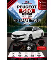 Peugeot 508 Sedan 2019 - 2026 Araca Özel 3D Bagaj Havuzu