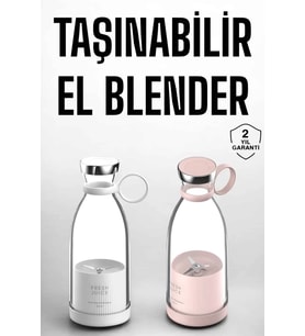 El Blender Taşınabilir Meyve Blender Şarj Edilebilir Taşınabilir Blender Elektrikli