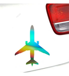 Uçak Araba Sticker Dizüstü Bİlgisayar Sticker 1