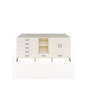 Kronos Konsol 4 Raflı 6 Çekmeceli 2 Kapaklı 220x59x99 Aytaşı-Aytaşı/Aytaşı