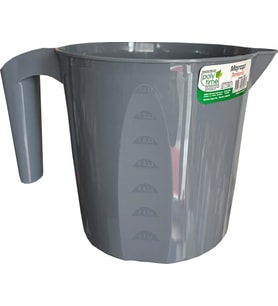 Polytime Plastik Gri Ölçekli Maşrapa - 1.5 Litre
