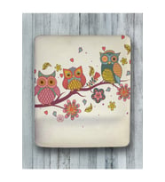 Renkli Baykuş Bilek Destekli Mouse Pad