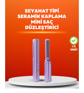Usb Şarjlı Kablosuz Saç Düzleştirici - Seyahat Ve Günlük Kullanım
