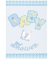 BABY SHOWER DAVETİYE MAVİ 8'Lİ (Karışık)