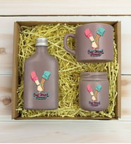 BK Gift Kişiye Özel İsimli DTF Best Friend Temalı Mat Gri Kahve Fincanı & Kolonya & Mum Hediye Seti-5, Arkadaşa Hediye, Doğum Günü Hediyesi