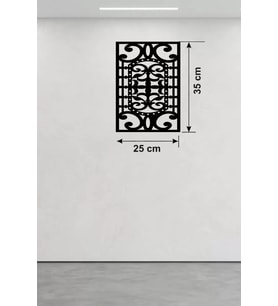 Osmanlı Motifli Dekoratif Ahşap Duvar Tablosu - 25X35 Cm Kesim