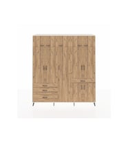 Hyperion Gardrop 11 Raflı 4 Çekmeceli 2 Askılı 220x44x243 Aytaşı-Çam/Çam