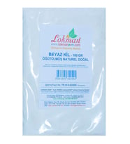 Doğal Beyaz Kil Yüz Maskesi Peeling Öğütülmüş Saf Beyaz Kil 100GR