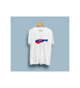 Oversize Slovakia / Slovakya Haritası cep tasarım unisex T-shirt