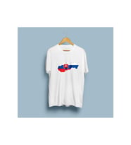 Oversize Slovakia / Slovakya Haritası cep tasarım unisex T-shirt