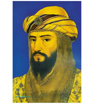 Postera Selahaddînê Eyyubî - Selahattin Eyyubi Posteri (Siyah-Gri)