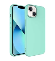 Apple iPhone 14 Plus Kılıf Mara Lansman İç Yüzeyi Kadife Kılıf (Açık Yeşil)