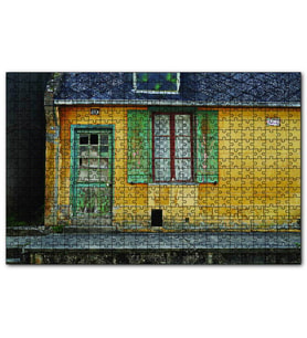 Cakapuzzle  Nostaljik Ev 120 Parça Puzzle Yapboz MDF (Ahşap)