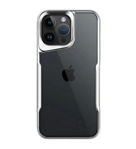 Apple iPhone 15 Pro Max Kılıf Boyi Silikon Kapak - Gümüş