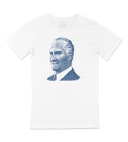 Atatürk Mavi Silüetli Tişört